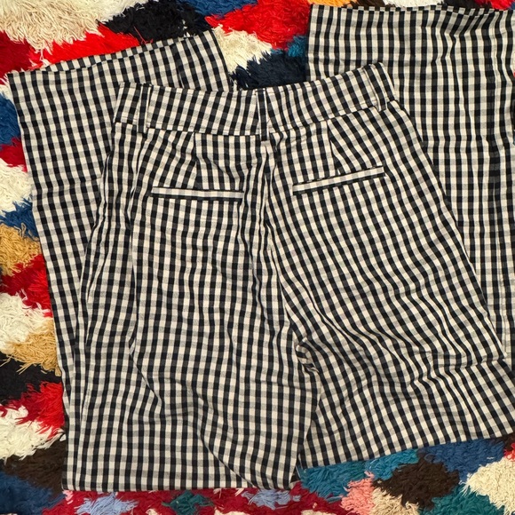 Everlane Way-High Drape Pant in Black and White Gingham NWOT - Picture 4 of 5